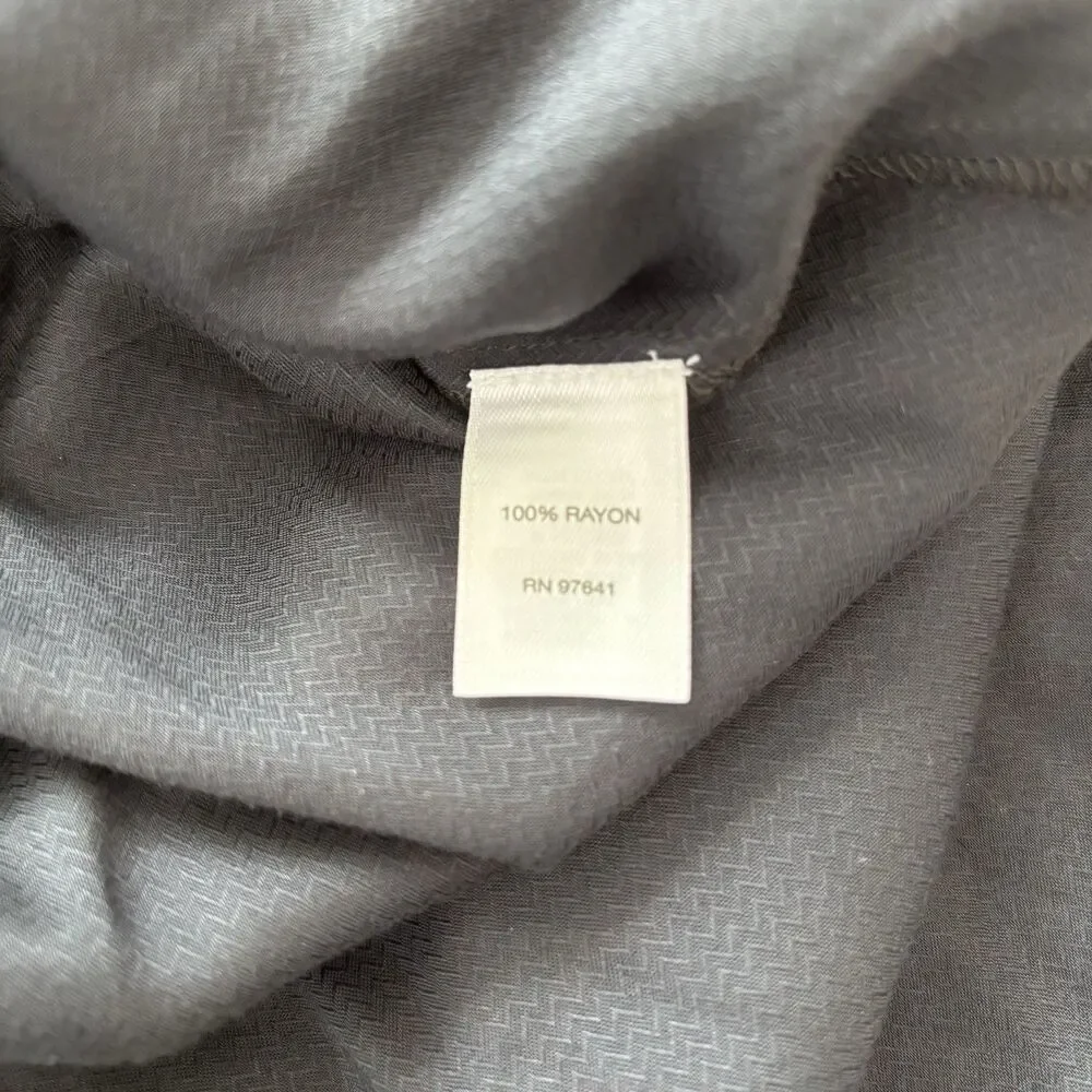 J Jill Womens Black Floral Paisley Dress Size L Shift Lined Lightweight Summer - Picture 12 of 13